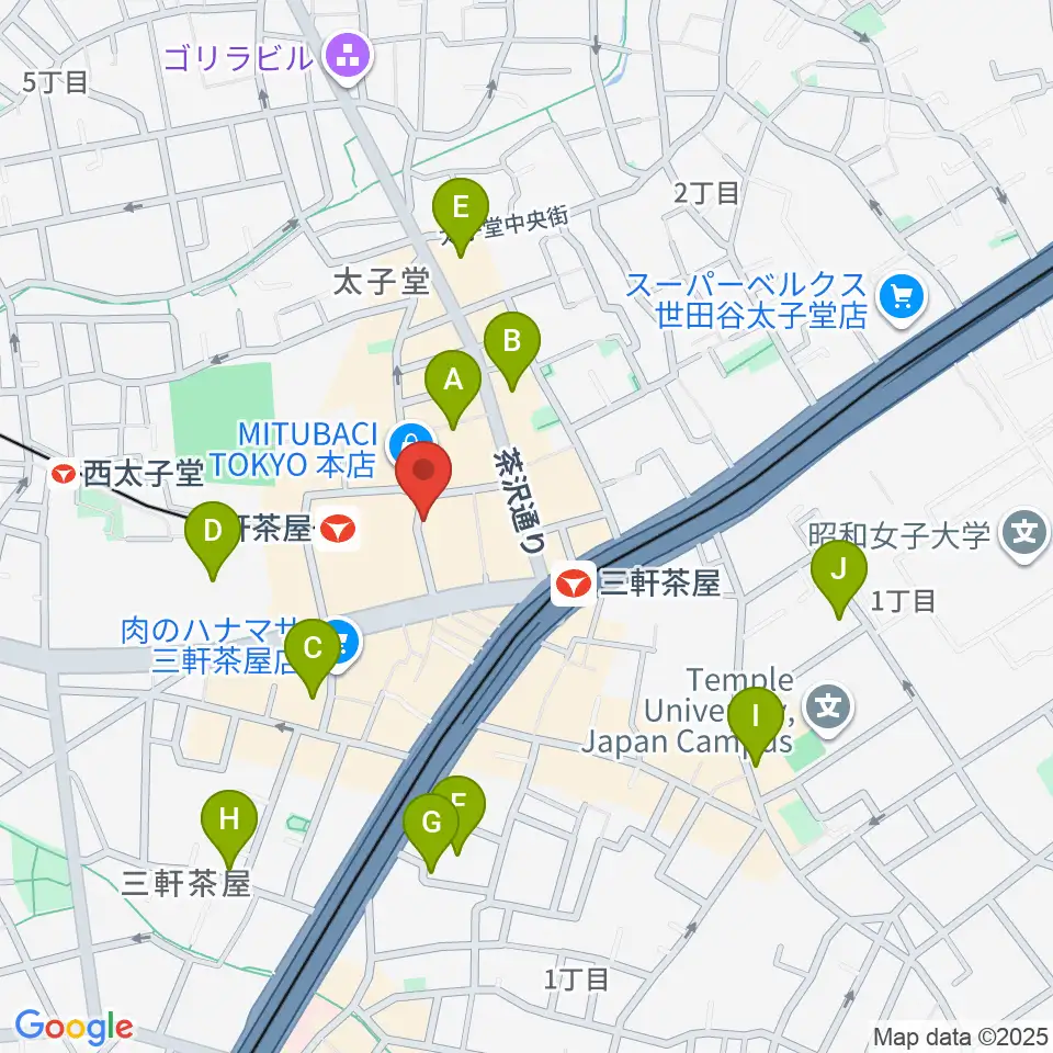 サロン・テッセラ周辺のホテル一覧地図