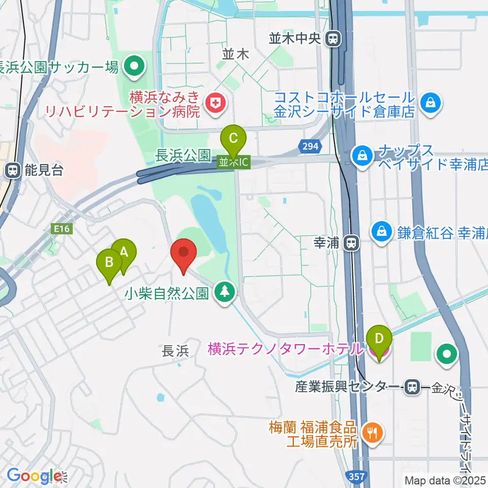 横浜市長浜ホール周辺のホテル一覧地図