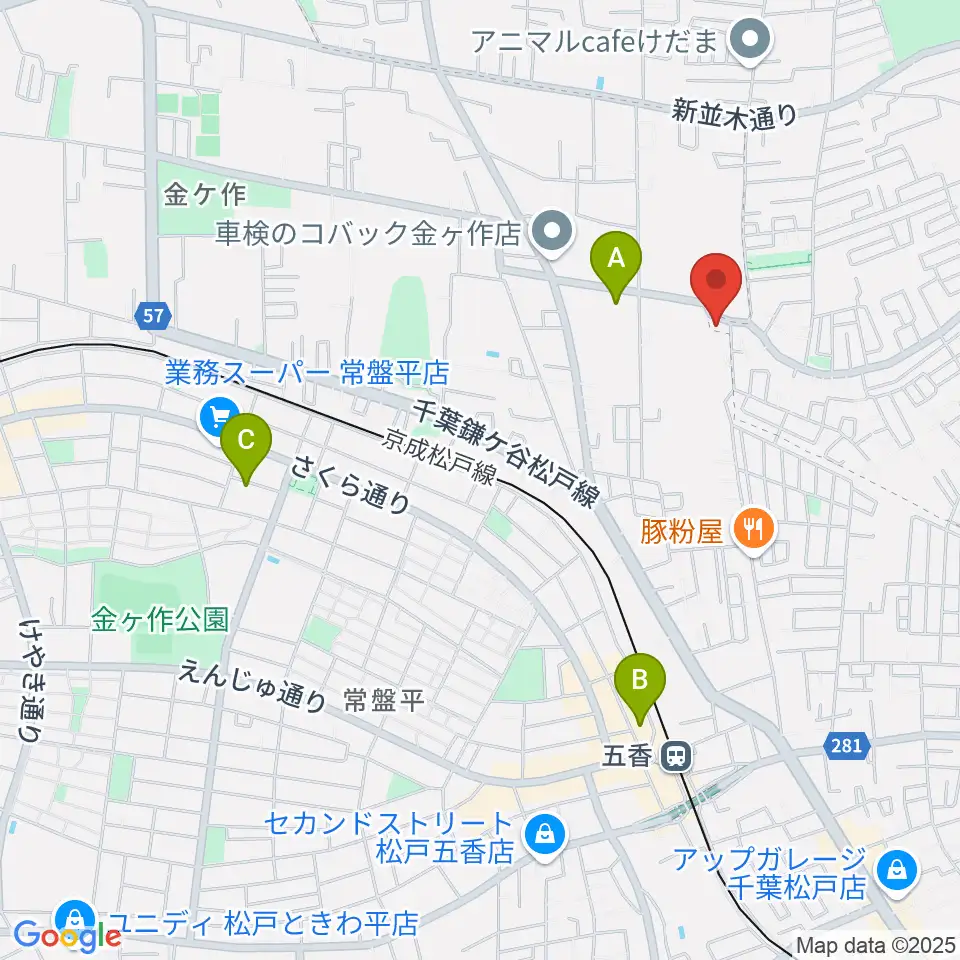 フリュ－ゲル・ザール周辺のホテル一覧地図
