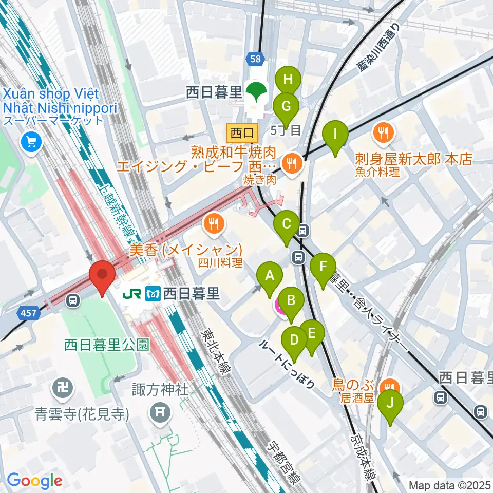 ハート音楽院ギター教室周辺のホテル一覧地図