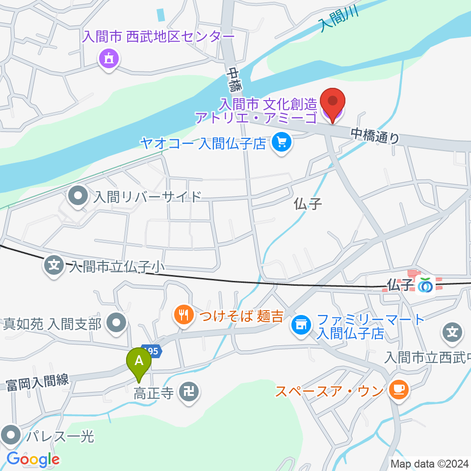 入間市文化創造アトリエ アミーゴ周辺のホテル一覧地図