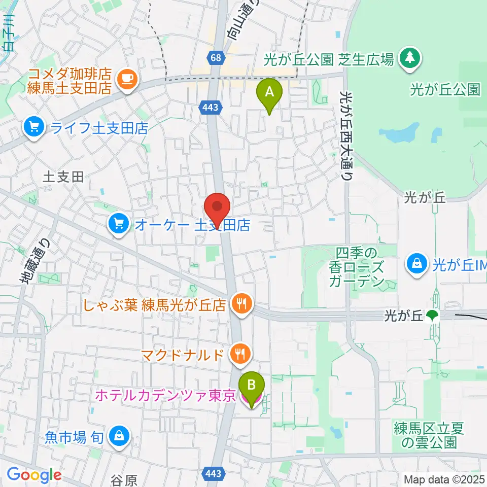 日本ピアノギャラリー ドルチェホール周辺のホテル一覧地図