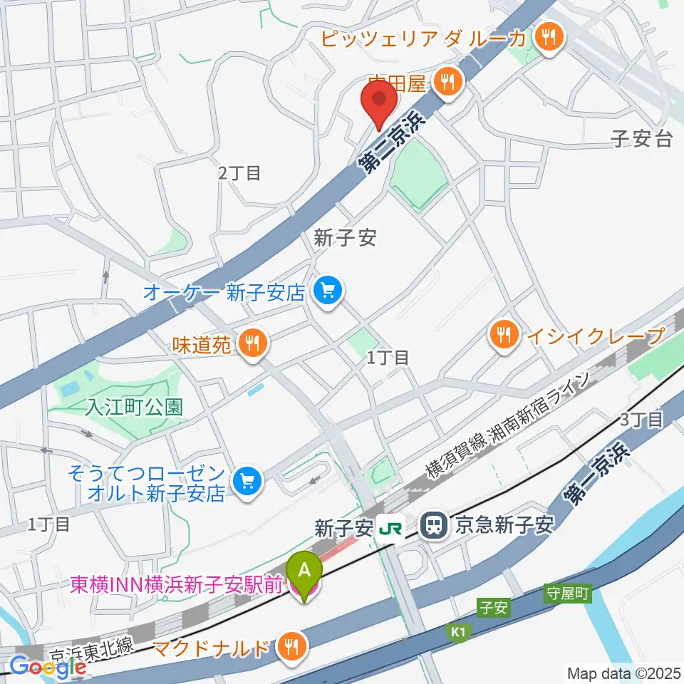 日本ピアノギャラリー横浜店周辺のホテル一覧地図