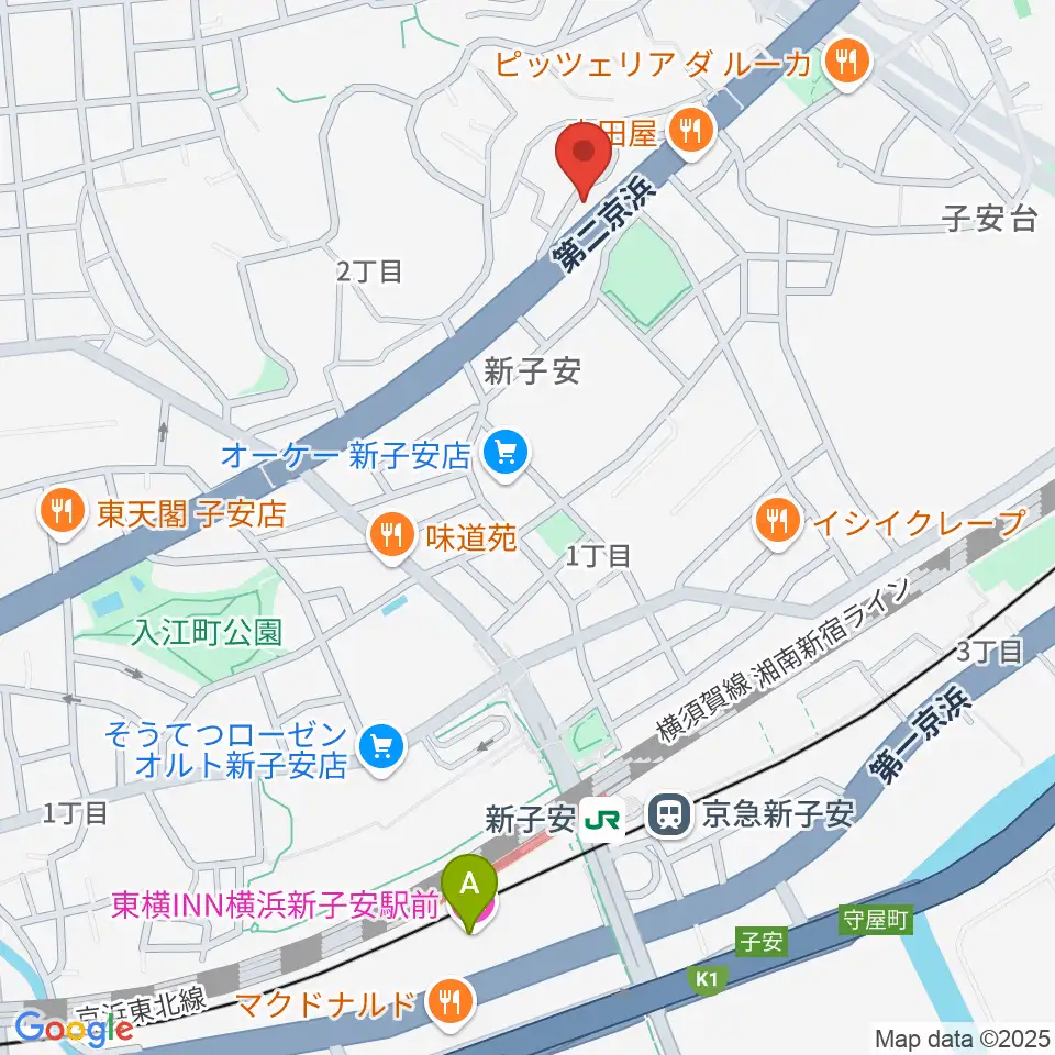 日本ピアノギャラリー横浜店 D-Studio周辺のホテル一覧地図