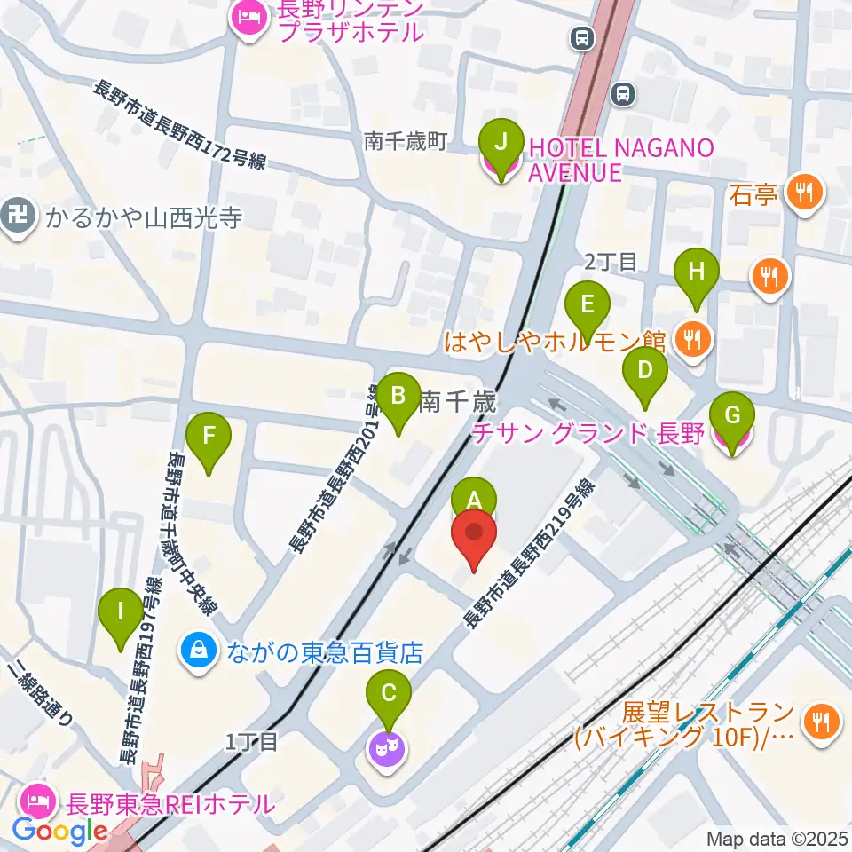 拓郎age周辺のホテル一覧地図
