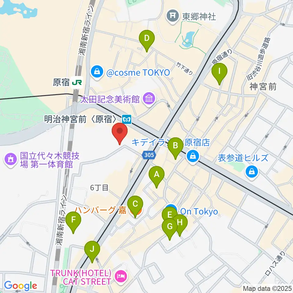 hall 60 ホールソワサント周辺のホテル一覧地図