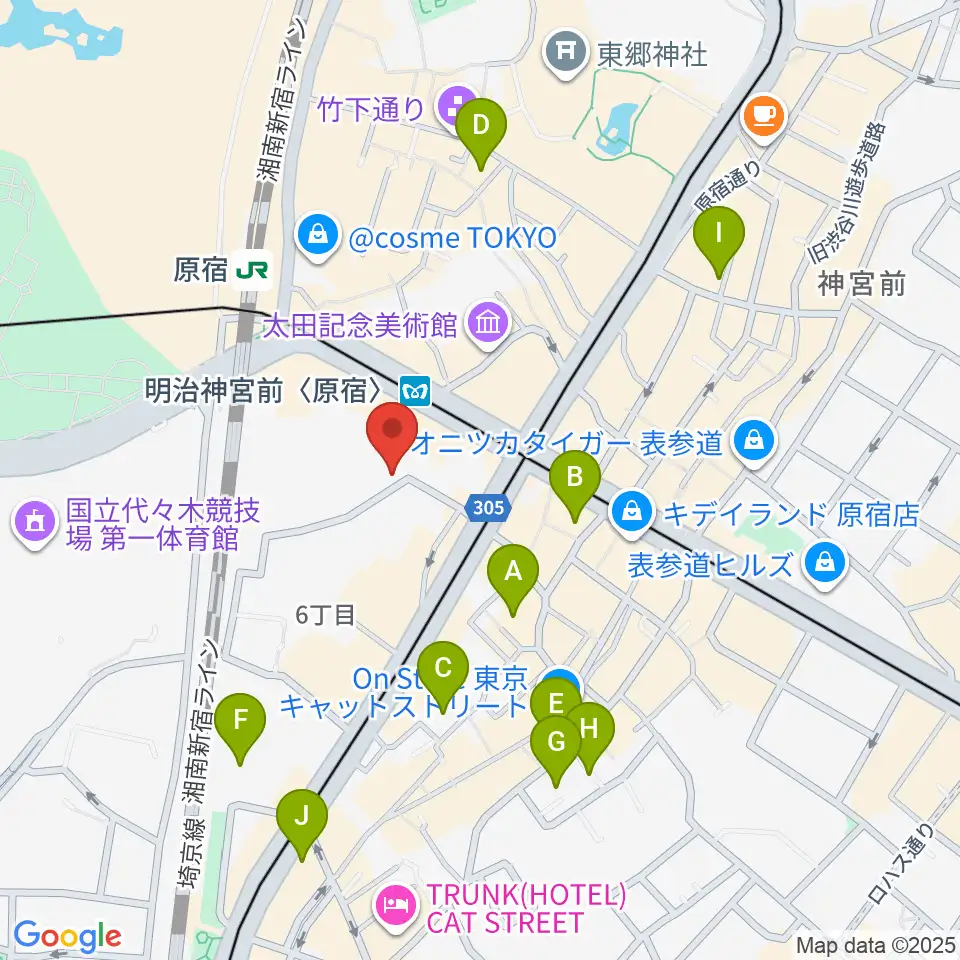 hall 60 ホールソワサント周辺のホテル一覧地図