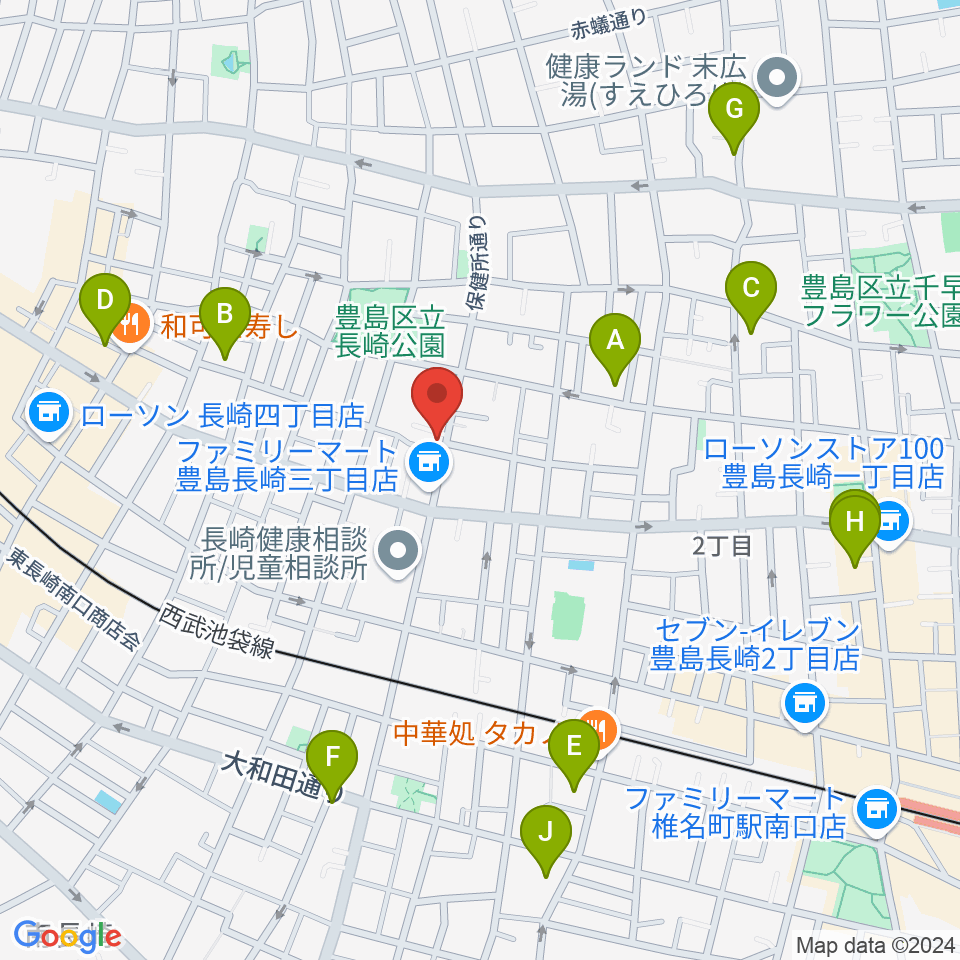 一音会ミュージックスクール周辺のホテル一覧地図