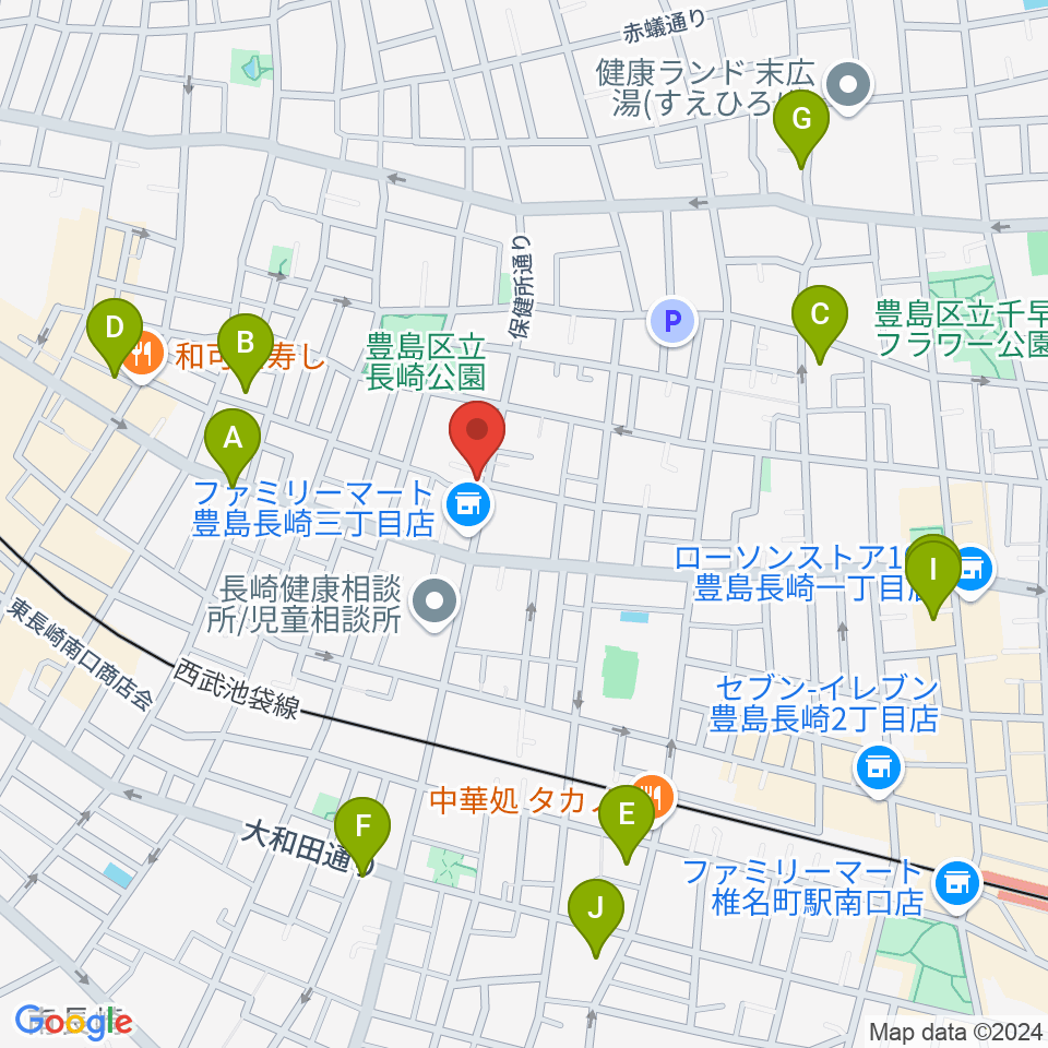 一音会ミュージックスクール周辺のホテル一覧地図