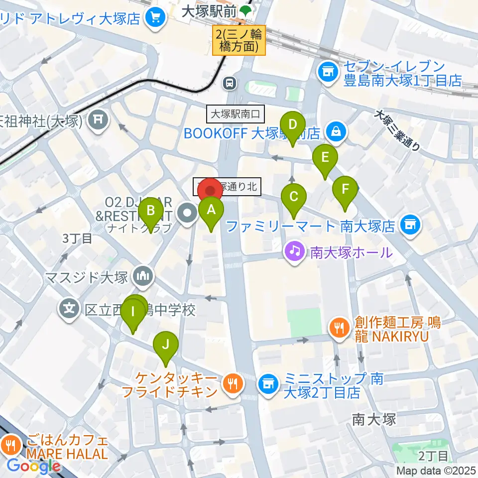 大塚Welcome back周辺のホテル一覧地図