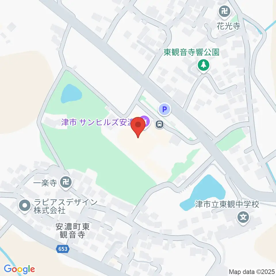 サンヒルズ安濃 ハーモニーホール周辺のホテル一覧地図