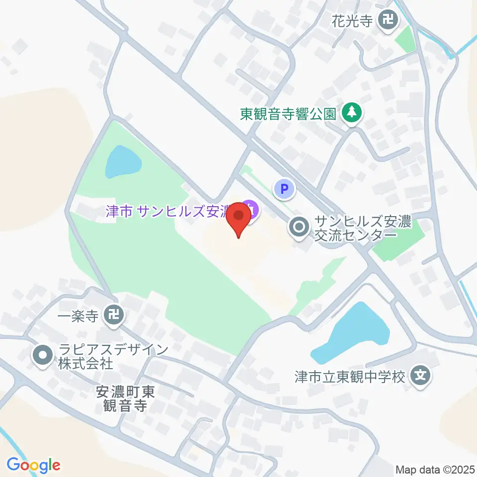 サンヒルズ安濃周辺のホテル一覧地図