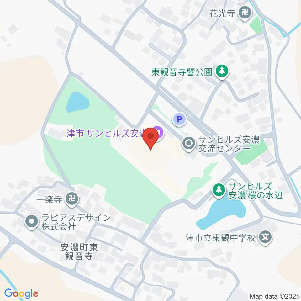 サンヒルズ安濃周辺のホテル一覧地図