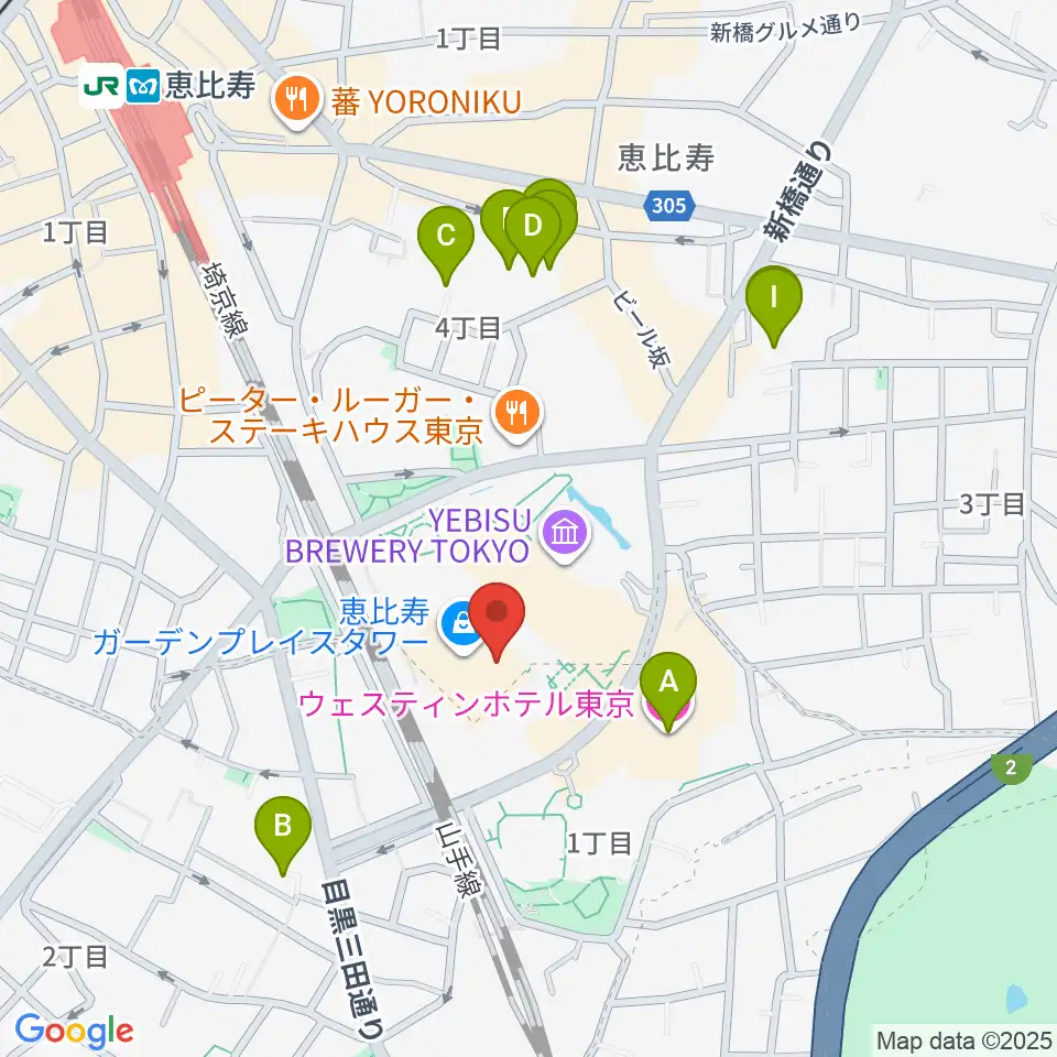 WE LOVE MUSIC Inc.周辺のホテル一覧地図