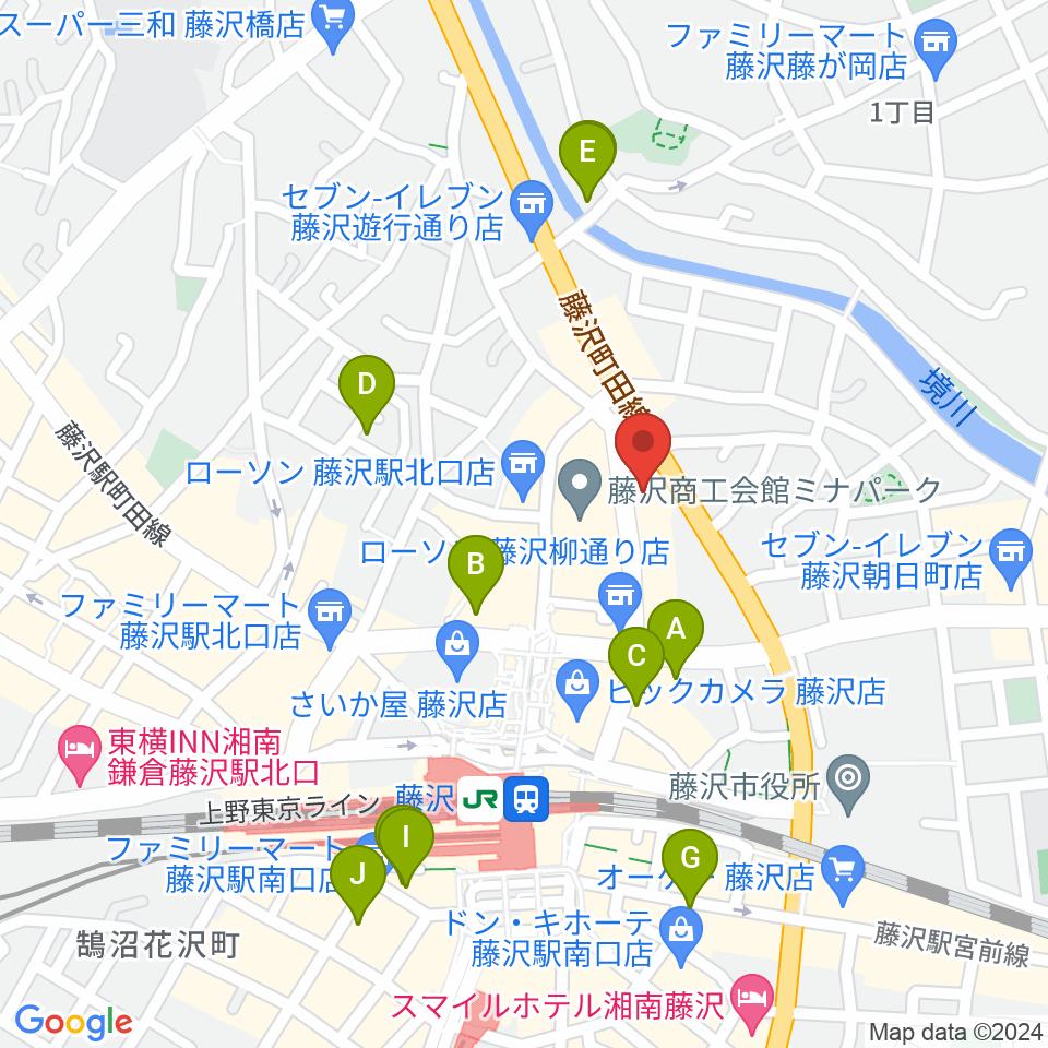 新堀ライブ館周辺のホテル一覧地図