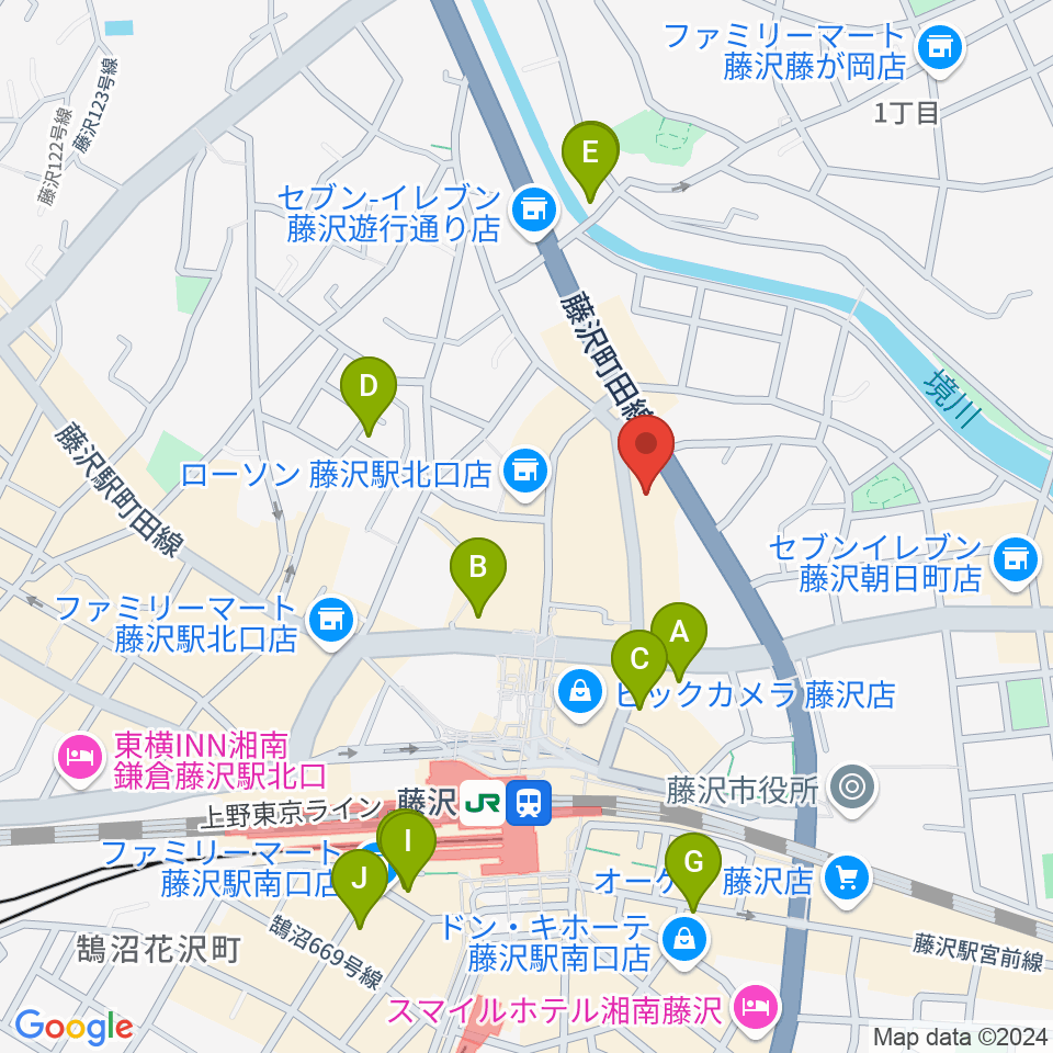 新堀ライブ館周辺のホテル一覧地図