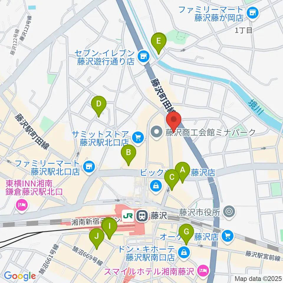 新堀ライブ館周辺のホテル一覧地図