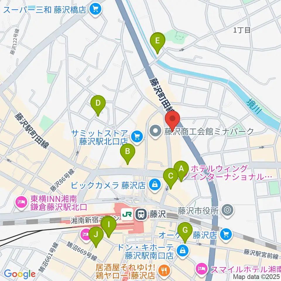 新堀ライブ館周辺のホテル一覧地図