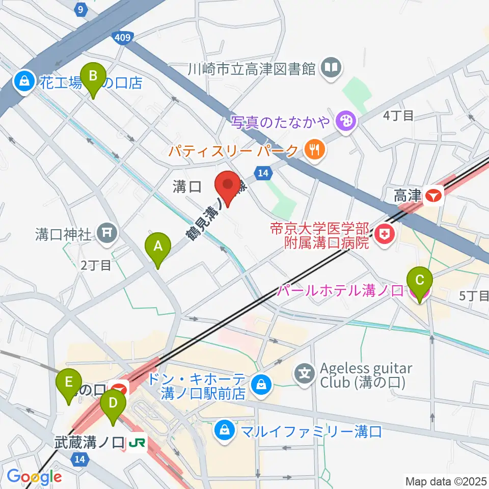 糀ホール周辺のホテル一覧地図