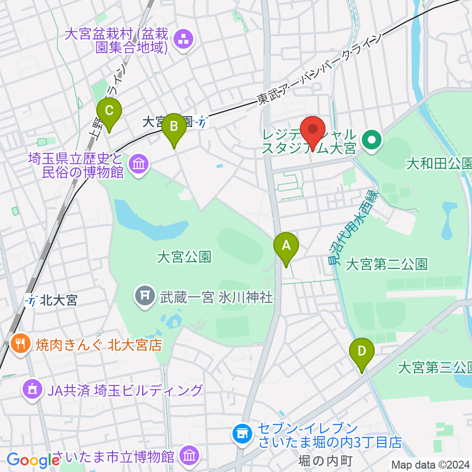 バッハアカデミー周辺のホテル一覧地図