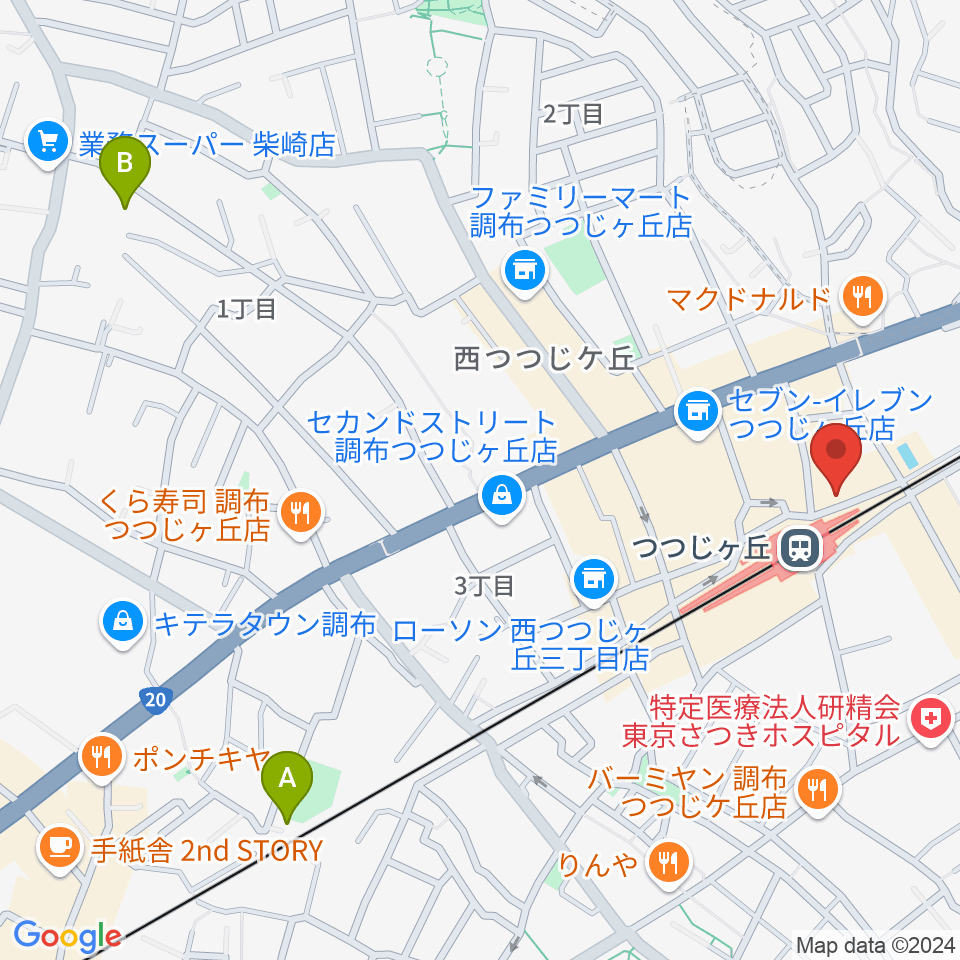 プリーマ・トーン音楽教室周辺のホテル一覧地図