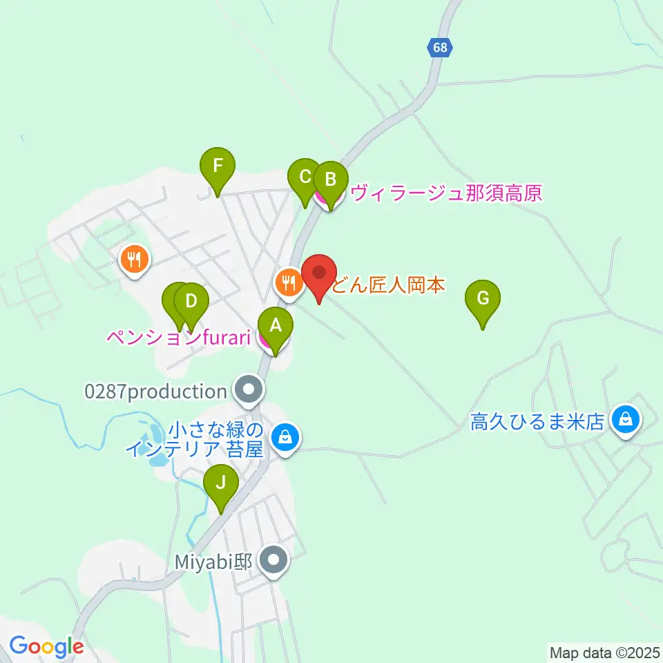 弦楽亭周辺のホテル一覧地図