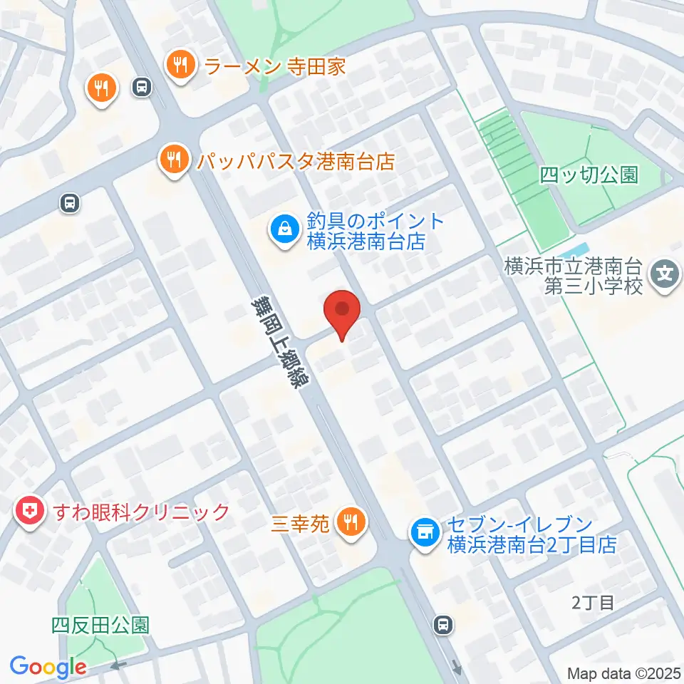 新堀ギター音楽院 港南台教室周辺のホテル一覧地図