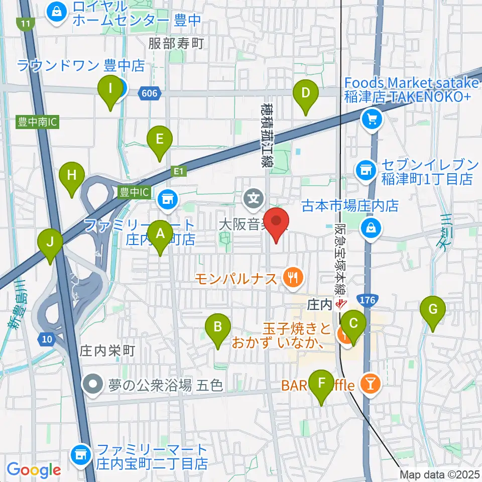 大阪音楽大学 ザ・カレッジ・オペラハウス周辺のホテル一覧地図