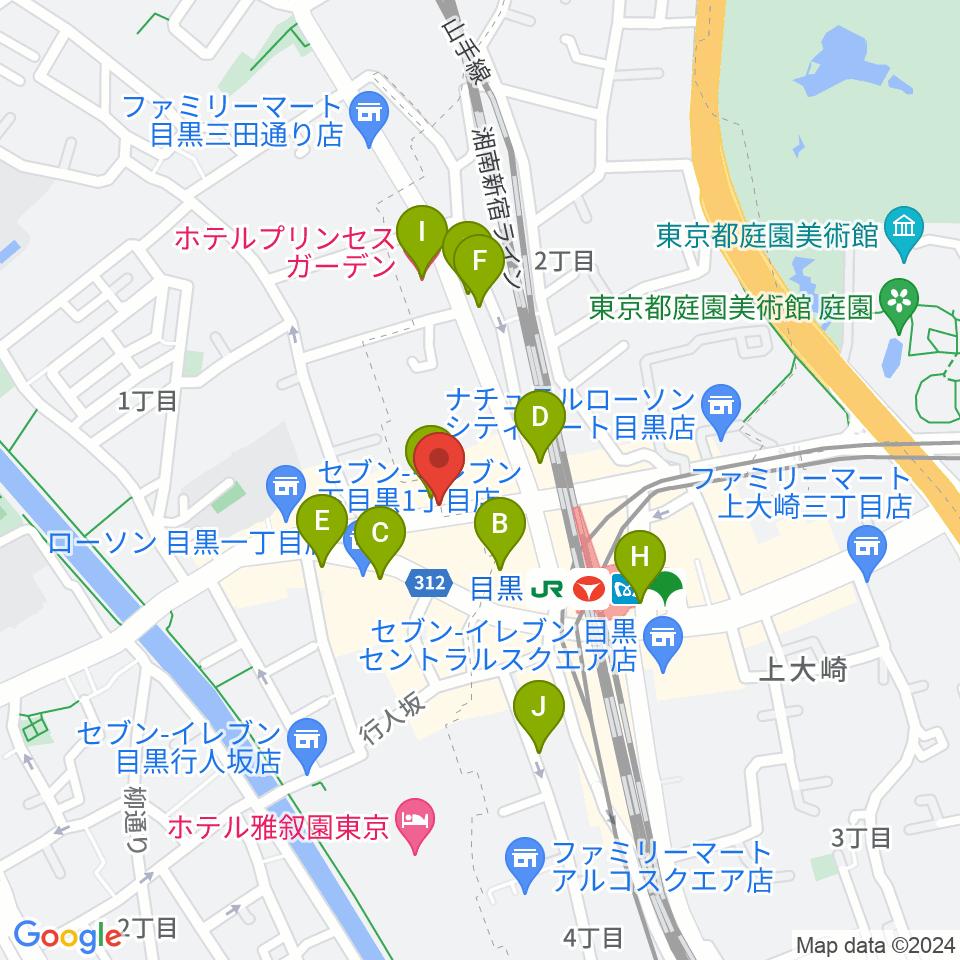 ブルースアレイジャパン周辺のホテル一覧地図
