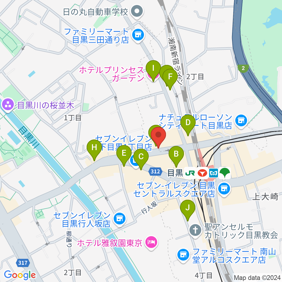 ブルースアレイジャパン周辺のホテル一覧地図