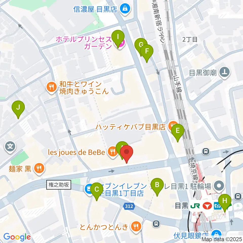 ブルースアレイジャパン周辺のホテル一覧地図