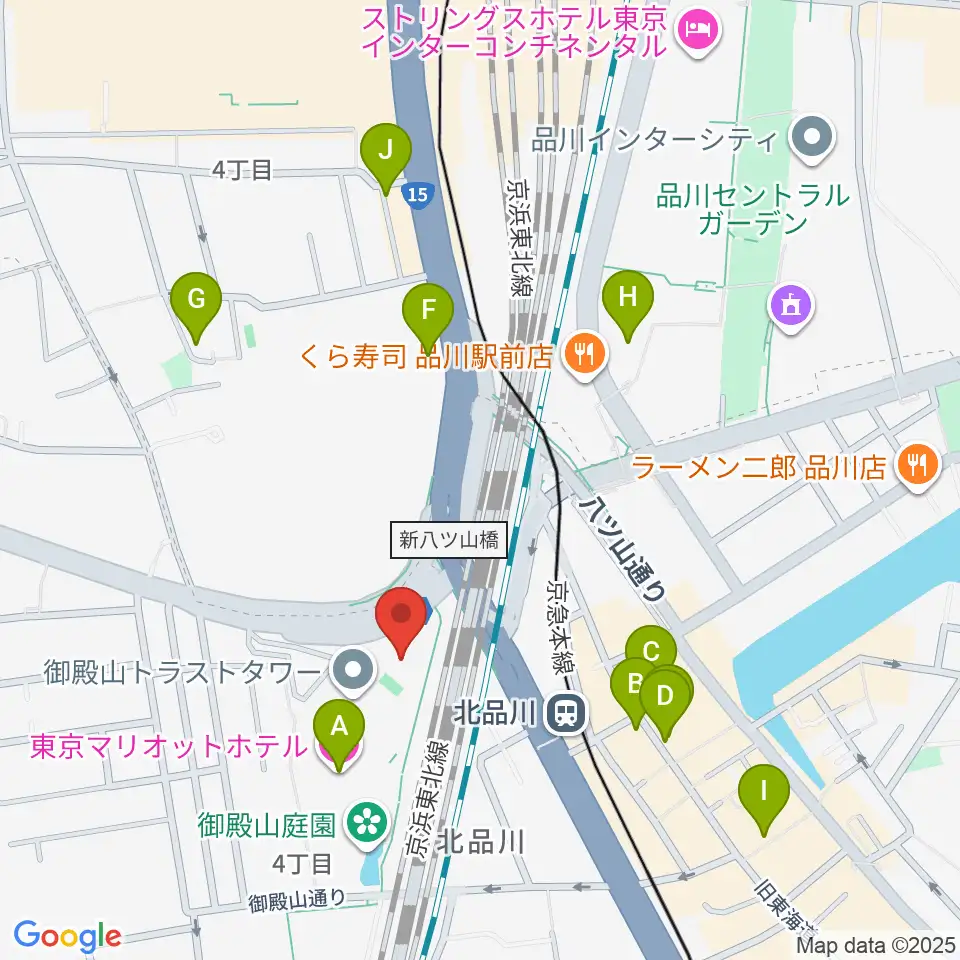 キリスト品川教会 グローリア・チャペル周辺のホテル一覧地図