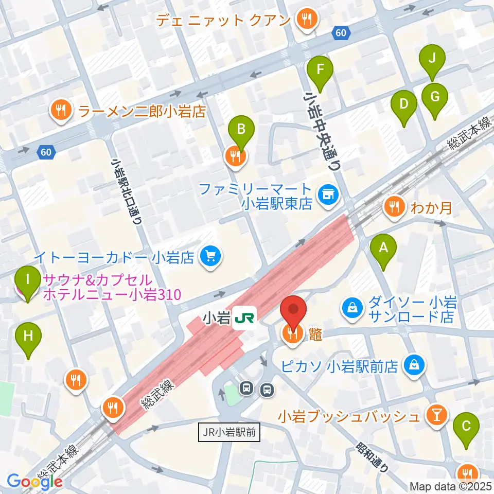小岩ジョニーエンジェル周辺のホテル一覧地図