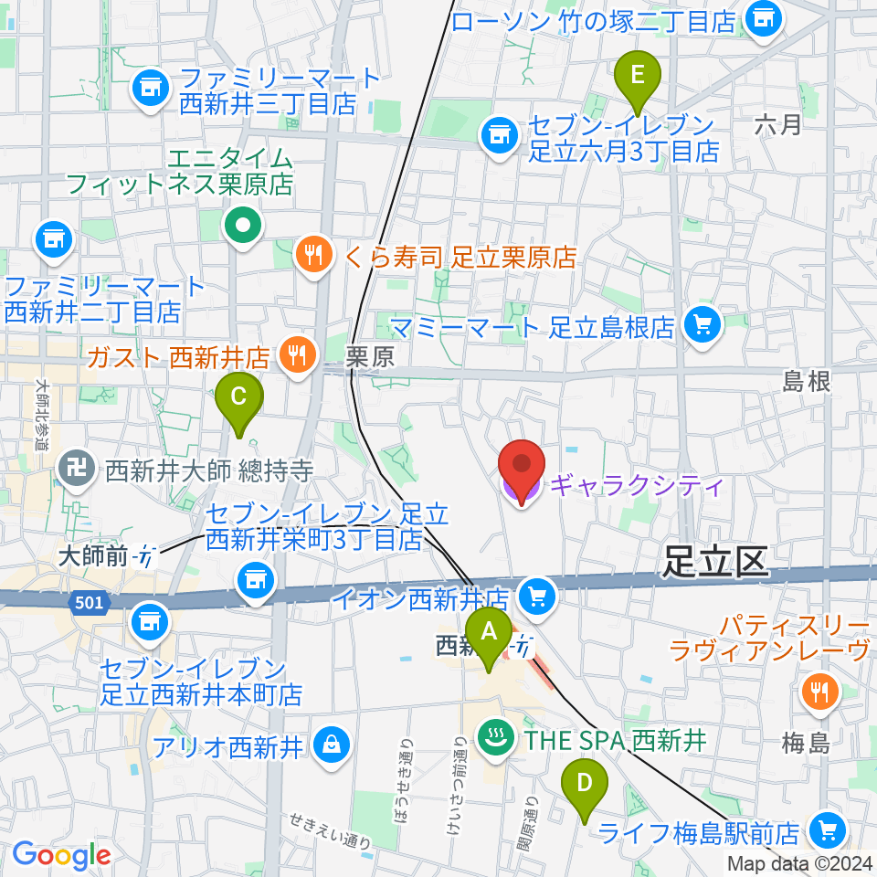 まるちたいけんドーム周辺のホテル一覧地図