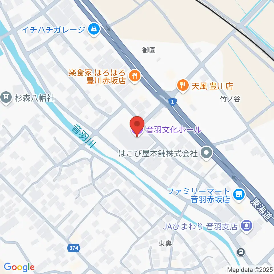 豊川市音羽文化ホール ウィンディアホール周辺のホテル一覧地図