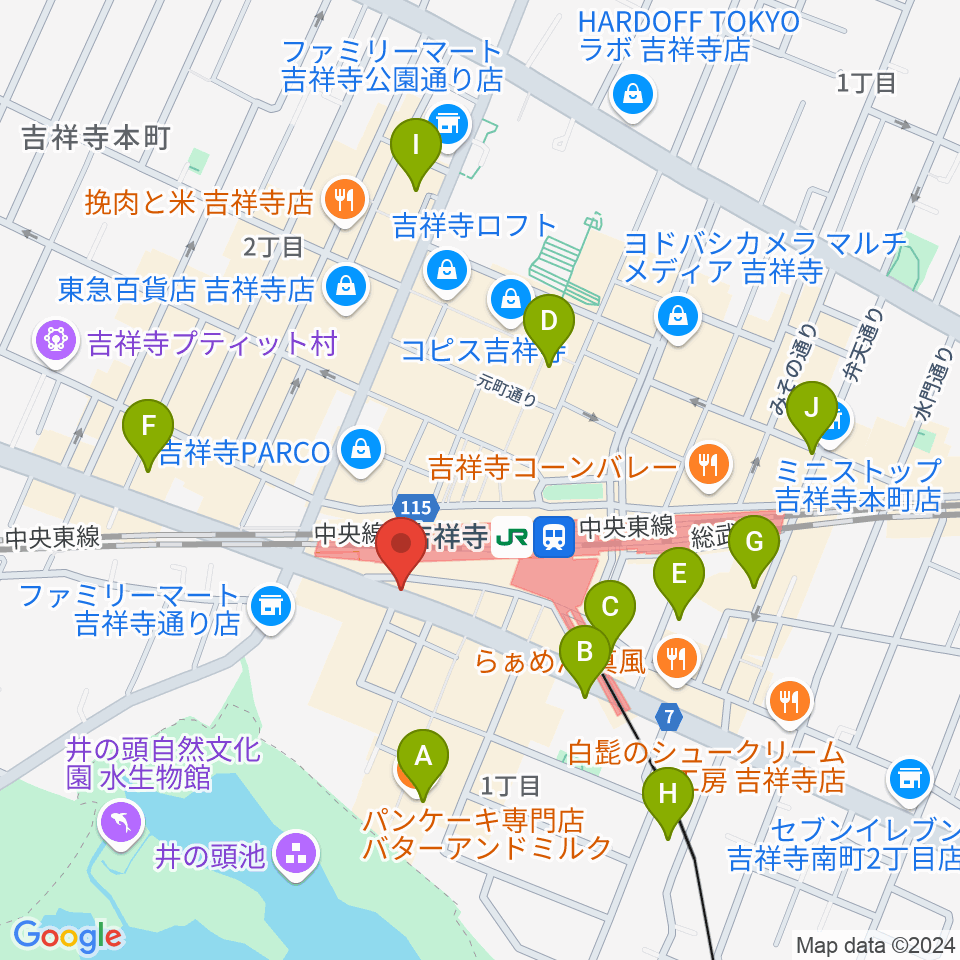 曼荼羅周辺のホテル一覧地図