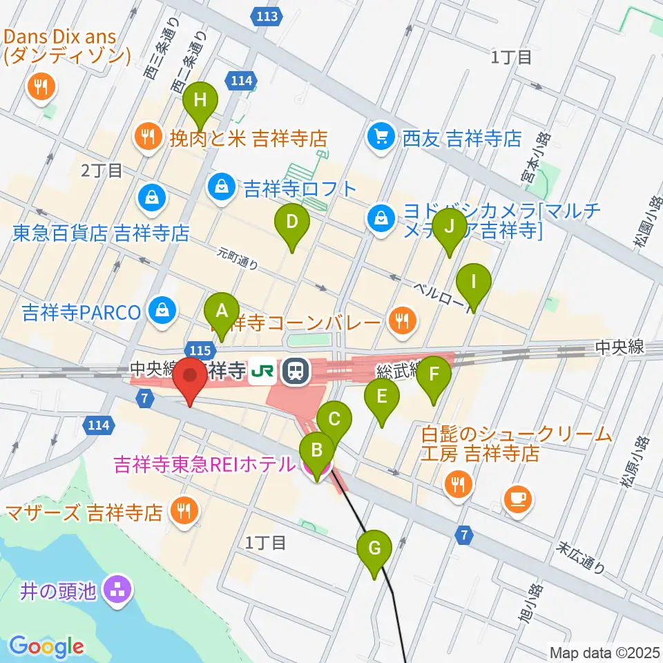 曼荼羅周辺のホテル一覧地図