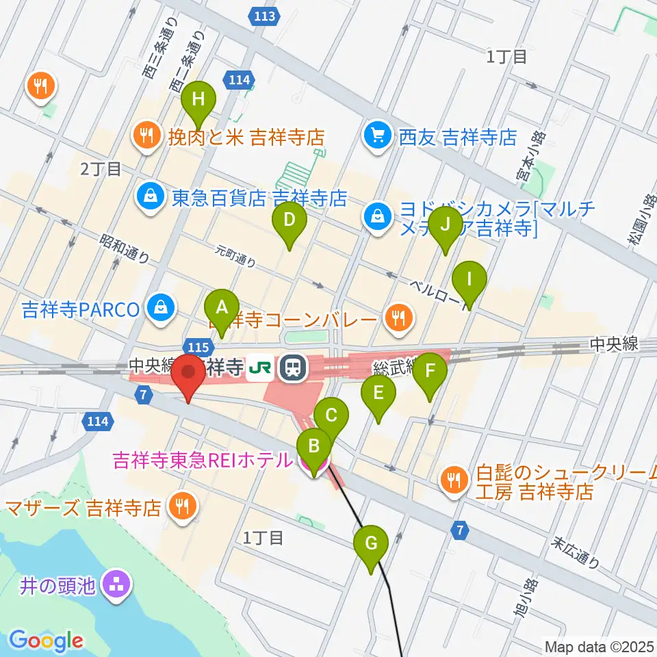 曼荼羅周辺のホテル一覧地図