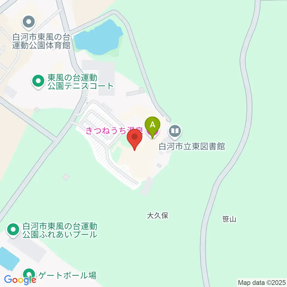 白河市東文化センター周辺のホテル一覧地図