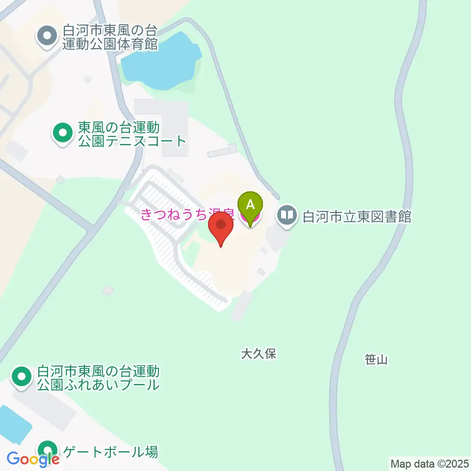 白河市東文化センター周辺のホテル一覧地図