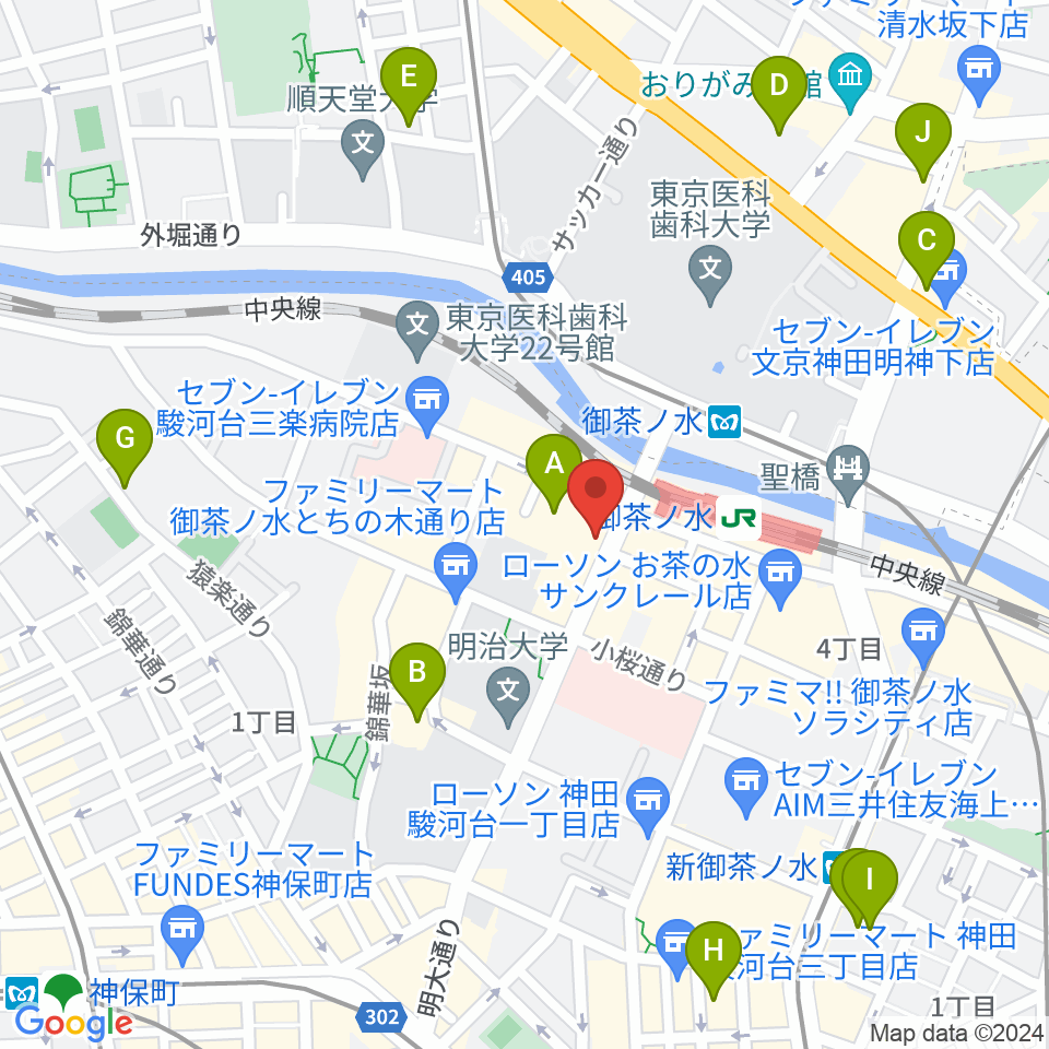 NARU周辺のホテル一覧地図