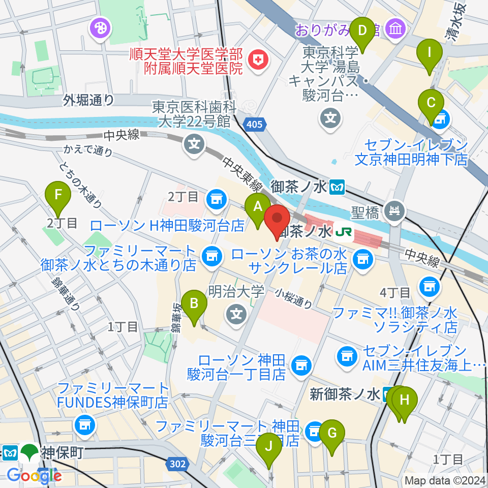 NARU周辺のホテル一覧地図