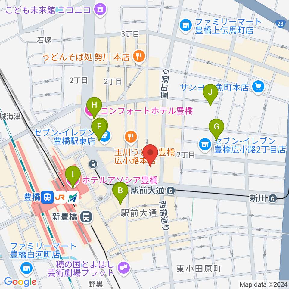 トンクボーカルスクール周辺のホテル一覧地図