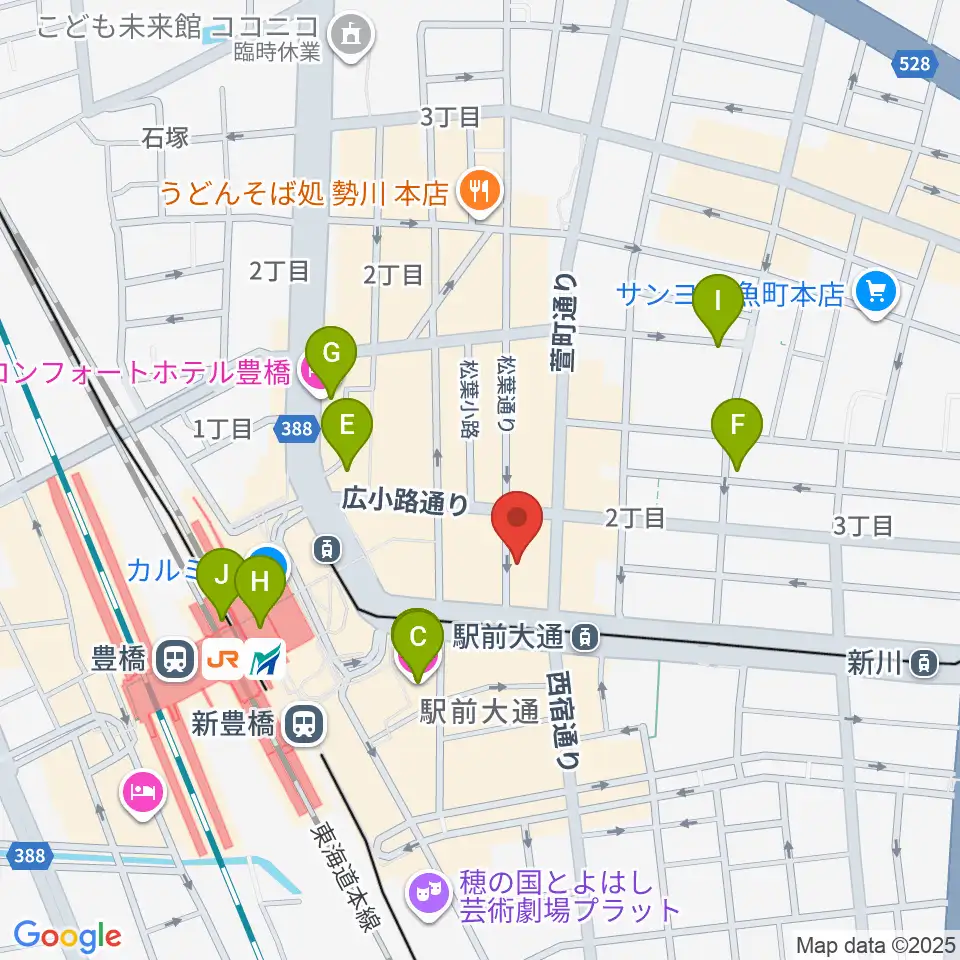 TONKボーカルスクール周辺のホテル一覧地図
