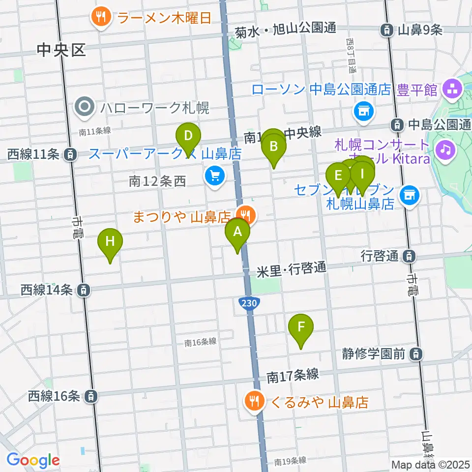 ピアノプラザセイヤスターツ周辺のホテル一覧地図
