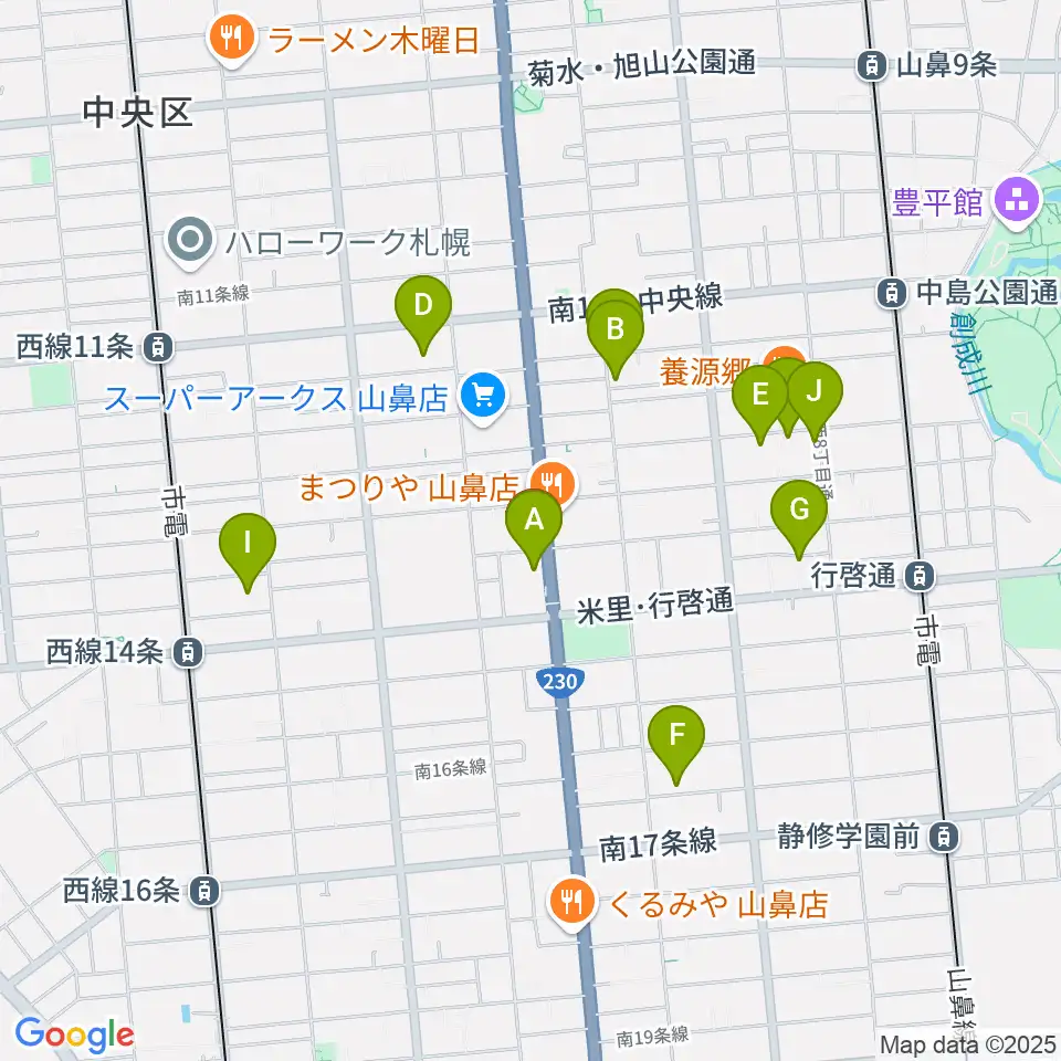 ピアノプラザセイヤスターツ周辺のホテル一覧地図