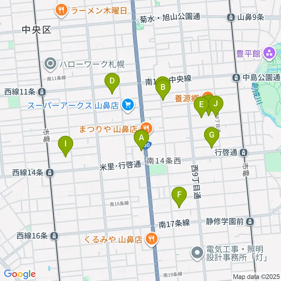 ピアノプラザセイヤスターツ周辺のホテル一覧地図
