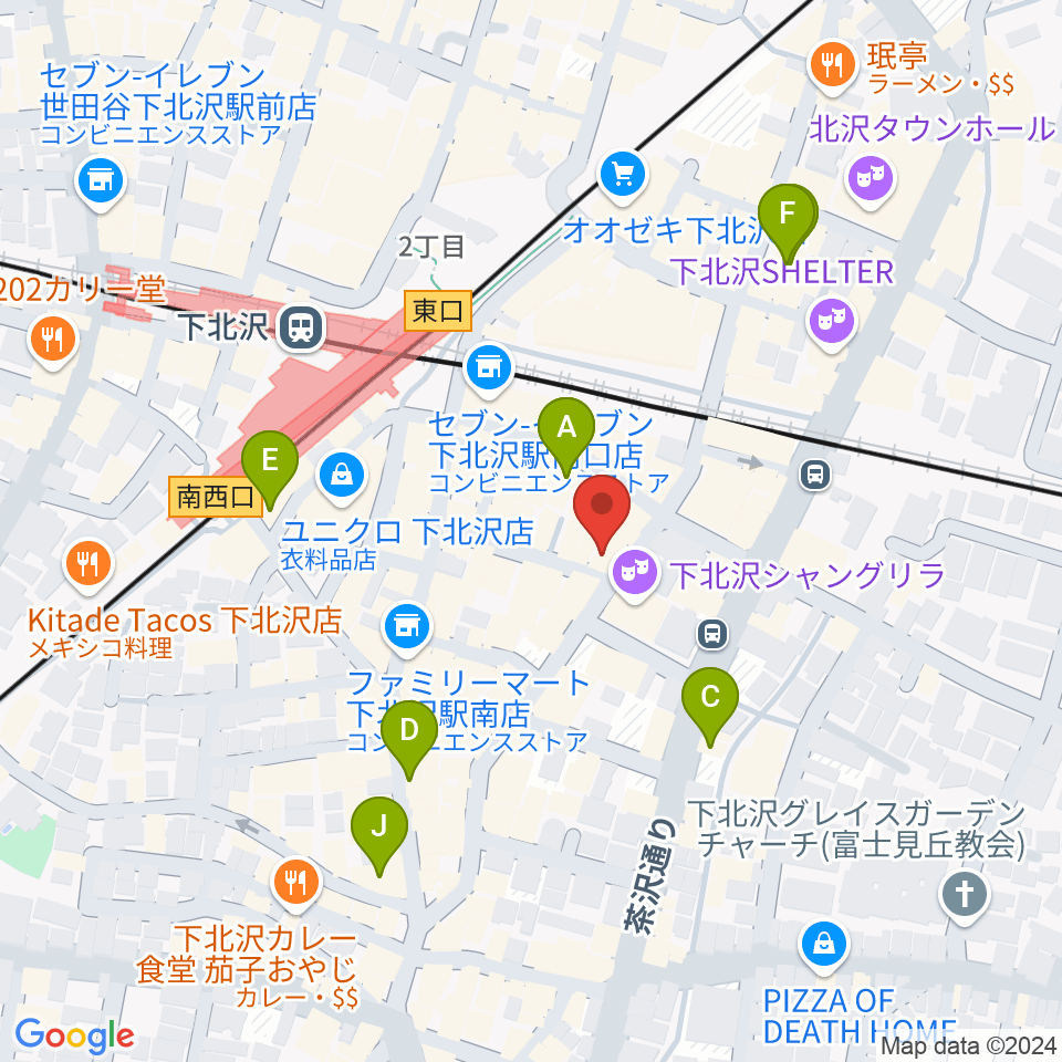 フラッシュ・ディスク・ランチ周辺のホテル一覧地図