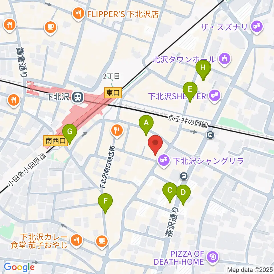 フラッシュ・ディスク・ランチ周辺のホテル一覧地図