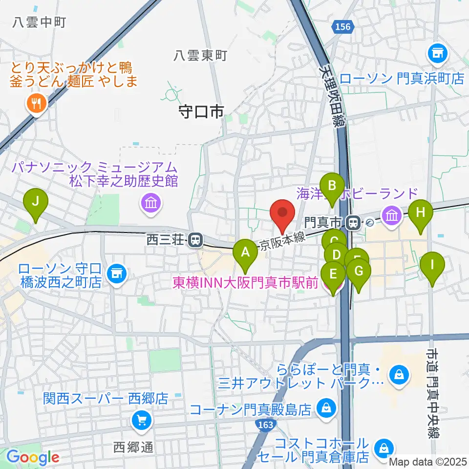 グランスタジオ周辺のホテル一覧地図